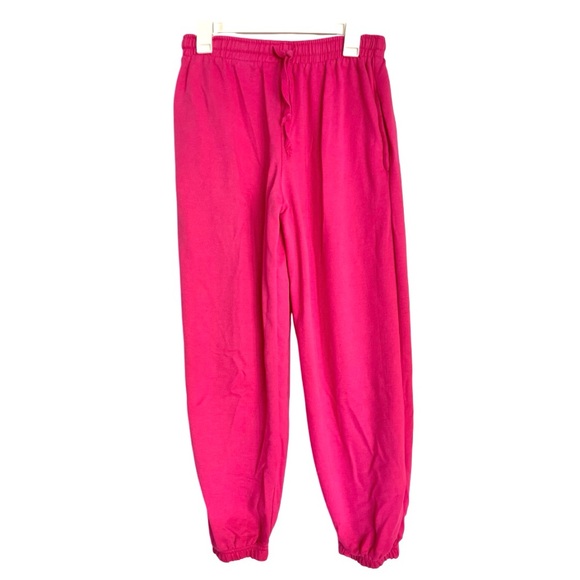 fleece factory Pants - Hot Pink Women’s Cuffed Bottom Sweatpants
